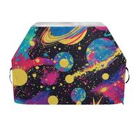 Housse de barbecue Pop Art Planets de 165,1 cm, imperméable, résistante à la décoloration et aux UV, avec cordon de serrage réglable pour protéger de la poussière et du vent