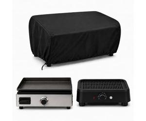 Housse de Barbecue pour Braun | CG7020 MultiGrill 3 | 37 × 33 × 11 cm, Housse pour Barbecue Électrique et Plancha, Housse Petit Grill avec Cordon de Serrage, Noir