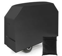 Housse de barbecue - Résistante aux intempéries - 145 x 61 x 117 cm - Oxford 210D - Imperméable - Coupe-vent - Résistant aux UV - Pour toutes les tailles de barbecues (145 x 61 x 117 cm, noir)