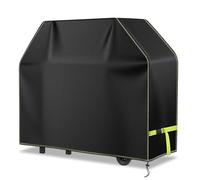 Housse de barbecue robuste en tissu Oxford 420D imperméable, coupe-vent, résistante aux UV et indéchirable avec cordon de serrage et boucles pour Weber, Napoleon, Landmann, Enders, Char-Broil et plus