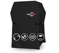 Housse de Barbecue Robuste GrillTough pour Barbecue extérieur - Imperméable, résistante aux intempéries, aux UV et à la décoloration avec Sangles réglables - (75 L x 66 l x 109 H cm)