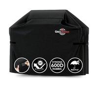 Housse de Barbecue Robuste GrillTough pour Barbecue extérieur - Imperméable, résistante aux intempéries, aux UV et à la décoloration avec Sangles réglables - (163L x 71W x 112H cm)