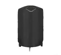 Housse de barbecue ronde 58 x 77 cm pour barbecue bouilloire, tissu Oxford résistant au vent, poignée réfléchissante et cordon de serrage réglable, noir