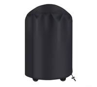 Housse de barbecue ronde en tissu Oxford 210D résistant aux intempéries pour barbecue en plein air pour toutes les conditions météorologiques (diamètre 58 cm x 77 cm)