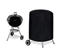 Housse de barbecue ronde - Housse de barbecue pour brasero d'extérieur, marmite et barbecue - Housse de protection en matériau résistant à la chaleur - Avec corde de traction et ventilation (58 x 77