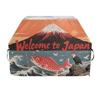 Housse de barbecue Welcome to Japan - 165 cm - Imperméable - Résistante aux déchirures - Résistante à la décoloration - Avec cordon de serrage réglable pour protéger de la poussière et du vent