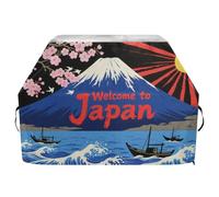 Housse de barbecue Welcome to Japan - 165 cm - Imperméable - Résistante aux déchirures - Résistante à la décoloration - Avec cordon de serrage réglable pour protéger de la poussière et du vent