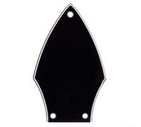 Housse de barre de réglage pour guitare basse électrique Noir - Forme de cloche 3 trous - Accessoire de manche de guitare en plastique - Distance entre les trous de vis 18 mm x 51 mm