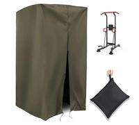 Housse de Barre de Traction Sur Pied , 420D Oxford Bâche de Protection pour Station Dips de Musculation,Housse de Couverture pour Tour de Puissance Intérieur Extérieur (Size:102*107*163cm,Color:Brown