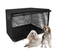 Housse de barrière pour Chien - Oxford 210D imperméable 94-124 cm | Housse de Niche pour Chien avec fenêtre en, poignée zippée, Protection Solaire, Protection Contre la poussière, protecton co