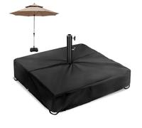 Housse de base carrée pour parapluie : coque résistante aux UV, design antidérapant à ajustement serré | protection contre la poussière en plein air le support pare-soleil patio, meubles près de la