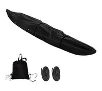 Housse de Bateau Bâche de Couverture Imperméable et Anti-Poussière pour Canoë Kayak (Noir, 16FT)