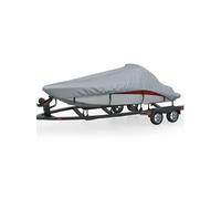 Housse de Bateau Couverture de Stockage de Bateau Housse de Canoë Protection Auvent de Bateau Kayak Extérieur Gris 440x260 cm
