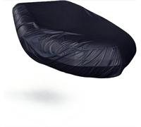 Housse de bateau gonflable, housse en toile polyester 210D, protection contre la poussière et les UV, housse de protection pour bateau, noir, 4,7 m
