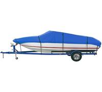 Housse de Bateau imperméable for Coques en V (avec Attaches), Housse de Bateau Bleue imperméable en Forme de V (17-19 Pieds)(21-24FT)
