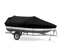 Housse de Bateau Oxford 210D, Imperméable, Protection UV, pour Bateau à Rames et Pêche, 16-18 Pieds