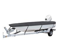 Housse de Bateau Robuste Housse de Bateau Extérieure Remorque Tissu Imperméable en Fibre Oxford Housse de Toile Marine Anti-UV V-Hull,S(Length420cm)