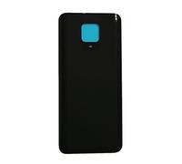 Housse de batterie avec double face compatible pour XIAOMI REDMI NOTE 9 PRO/NOTE 9S M2003J6B2G Remplacement vitre arrière arrière coque arrière + autocollant noir