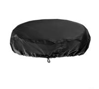 Housse de batterie imperméable Oxford 420D avec cordon de serrage élastique, protection UV et anti-poussière pour barils extérieurs, réservoirs d'eau, noir, 65 x 10 cm