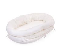 Housse De Berceau En Rotin Jersey Blanc Cassé TU