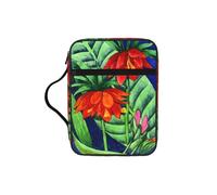 Housse de bible à imprimé floral pour femmes et filles, avec poignée pour Bible de taille standard