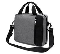 Housse de bible avec bandoulière - Sac de bible d'église pour femme - Étui de transport pour homme, fille, enfant - Housse de bible avec poignée et poche zippée - Gris, Gris, 30.5x 25.4 x 7.6 cm,