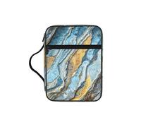 Housse de bible imprimée texture pierre pour femmes et filles, avec poignée pour Bible de taille standard