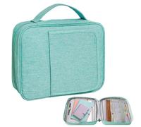 Housse de bible réutilisable, 30,5 cm, pochette de transport avec fermeture éclair, étui de protection en tissu Oxford durable avec coutures renforcées, accessoire d'église de grande capacité