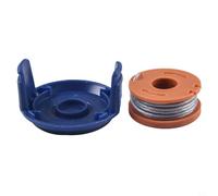 Housse de bobine compatible MGTP18Li et fil en nylon de 1,5 mm x 2,5 m pour débroussailleuse sans fil et tâches d'entretien de pelouse et de coupe