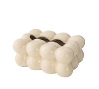 Housse de boîte à mouchoirs en céramique en forme de nuage, distributeur de mouchoirs moderne en forme de bulle pour table de salon, joli distributeur de serviettes, support de papier, accessoire de