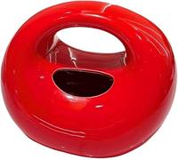 Housse de boîte à mouchoirs en céramique multicolore for sac à main(Red)