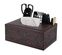 Housse de boîte à mouchoirs en cuir, support de boîte à mouchoirs pour table de chevet