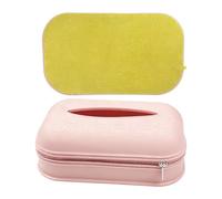 Housse de boîte à mouchoirs - Fermeture éclair en silicone - Distributeur de mouchoirs pour salle de bain - Pour salle de bain, salle à manger, TV, commodes, ateliers, cuisines, tables de chevet