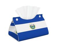 Housse de boîte à mouchoirs longue El Salvador en cuir, adaptée pour le salon, le bureau, et la chambre à coucher.