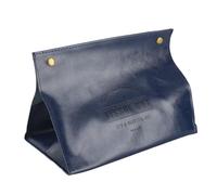 Housse de Boîte à Mouchoirs, Support de Boîte à Mouchoirs en Cuir PU Rectangulaire Couvre Organisateur Décoratif pour Voiture de Salle de Bain de Table (Bleu)