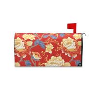 Housse de boîte aux lettres de Noël élégante de style chinois pour l'hiver - 52,8 x 64,5 cm - Caja de correos