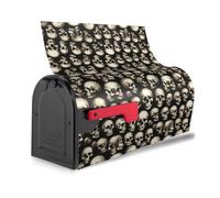 Housse de boîte aux lettres magnétique à motif tête de mort - Étanche - Installation facile