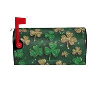 Housse de boîte aux lettres magnétique à paillettes pour la Saint Patrick - Étanche - Unique - Décoration de maison et de jardin