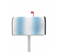Housse de boîte aux Lettres magnétique dégradée Bleu Ciel et Blanc, Taille Standard 47 x 55 cm, Motif Simple décoratif, pour Jardin, Cour, Maison, extérieur