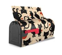 Housse de boîte aux lettres magnétique étanche et facile à installer Motif chaton heureux marchant