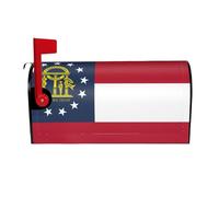 Housse de boîte aux lettres magnétique imperméable avec drapeau de l'État de Géorgie pour décoration de maison et de jardin