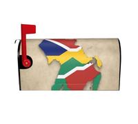 Housse de boîte aux lettres magnétique imperméable avec motif drapeau des Seychelles comme une grenouille - Décoration de maison et de jardin