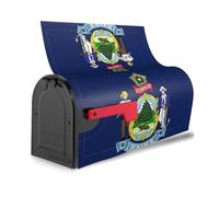 Housse de boîte aux lettres magnétique imperméable et facile à installer avec drapeau de l'État du Maine