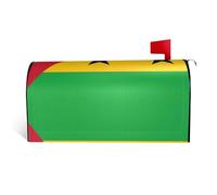 Housse de boîte aux lettres magnétique imprimée drapeau de Sao Tomé et Principe - 64,8 x 53,3 cm - Pour décoration extérieure de jardin