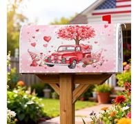 Housse de boîte aux lettres magnétique pour décoration extérieure Motif camion rouge 45,7 x 53,3 cm