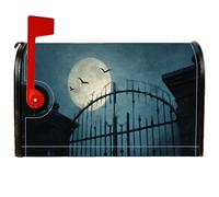 Housse de boîte aux lettres magnétique standard, protection pour boîte aux lettres d'Halloween, gothique, chauve-souris, boîte aux lettres pour extérieur, jardin, cour, 53,3 x 64,9 cm
