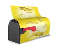 Housse de boîte aux lettres réutilisable avec imprimé de frites de pommes de terre, étanche, décoration magnétique, protection solaire unique