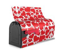Housse de boîte aux lettres réutilisable avec motif cœur d'amour - Décoration magnétique - Protection solaire unique