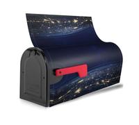 Housse de boîte aux lettres réutilisable avec motif vue de la terre - Décoration magnétique - Protection solaire unique