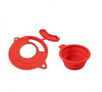 Housse de bol en silicone pour bol mélangeur sur pied pour joint anti-éclaboussures, protection contre la poussière, support résistant à la pâte, compatible avec 4,5 l et 5 l (rouge)